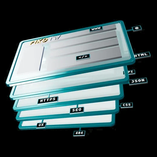Interactive 3D model representing PIKOTW web design and development