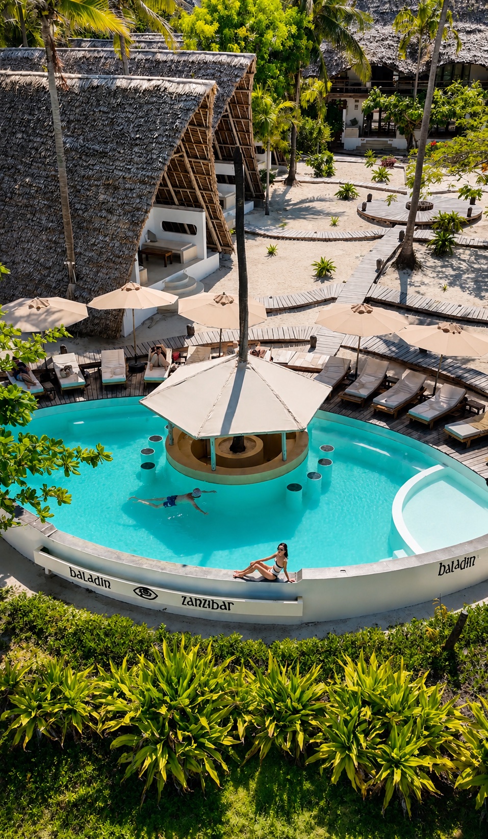 Aerial resort coverage